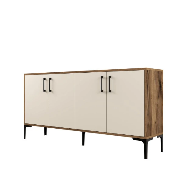 Variant Mobilya Kiev 160Cm Konsol - Ceviz / Krem - Resim 2