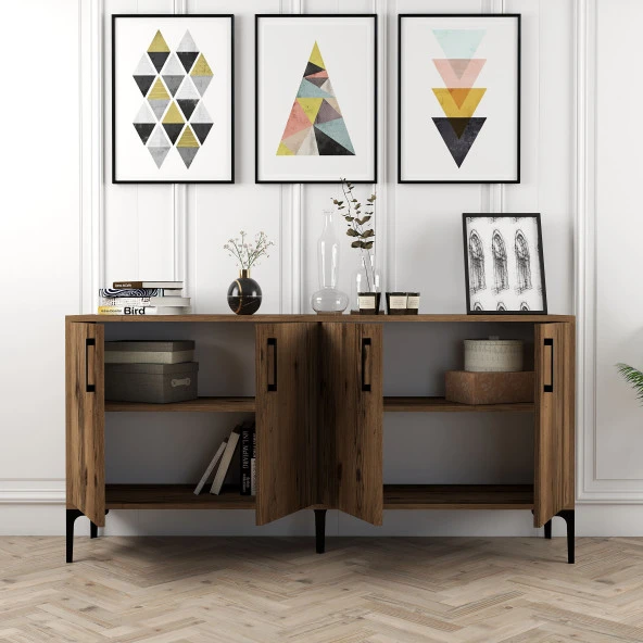 Variant Mobilya Kiev 160Cm Konsol - Ceviz / Ceviz - Resim 4
