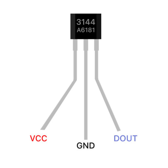 3144 Dijital Manyetik Alan Algılama Sensörü Mıknatıs Açı Motor Kontrol A3144 A3144E OH3144 Y3144 ürün görseli 1