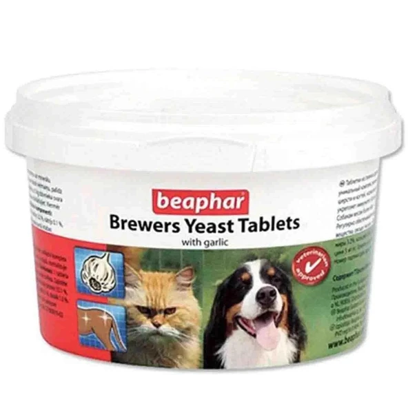 Beaphar Brewers Yeast Kedi/Köpek Sarımsaklı Maya Tableti 250 Adet ürün görseli 1