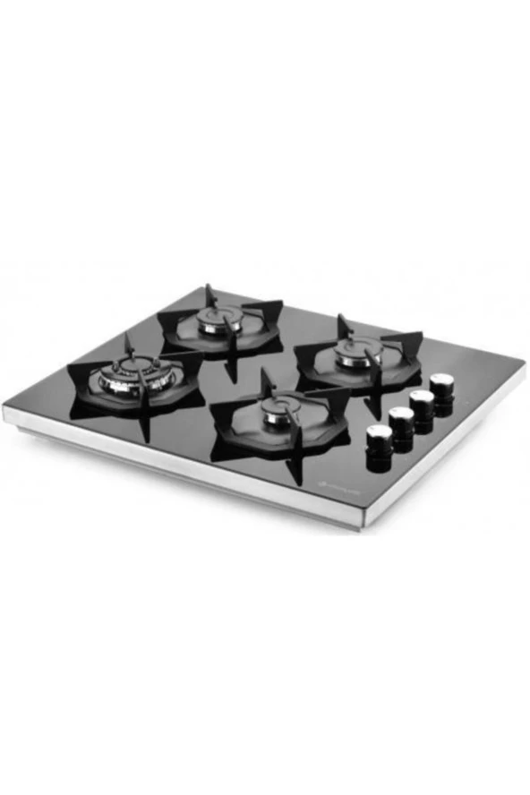 Eminçelik 1240 Bg60 Siyah Set Üstü Cam Ocak Woklu ürün görseli 1