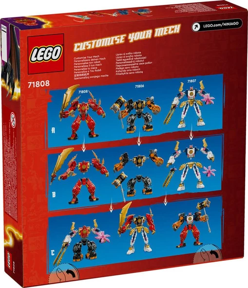 LEGO Ninjago 71808 Kai's Elemental Fire Mech - Resim 2
