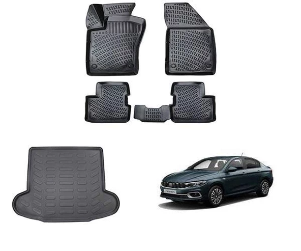 Fiat Egea Sedan 2015+  Rizline 3D Paspas ve Bagaj Havuzu ürün görseli 1