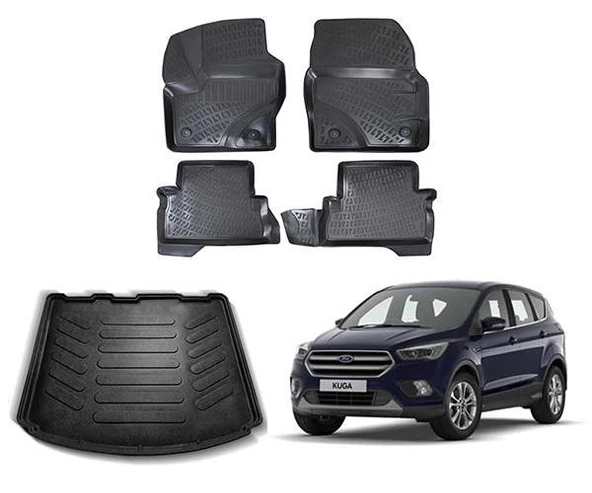 Ford Kuga 2013-2019 Rizline 3D Paspas ve Bagaj Havuzu ürün görseli 1