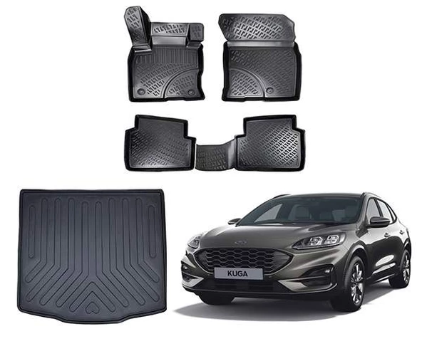 Ford Kuga 2020+ Rizline 3D Paspas ve Bagaj Havuzu ürün görseli 1