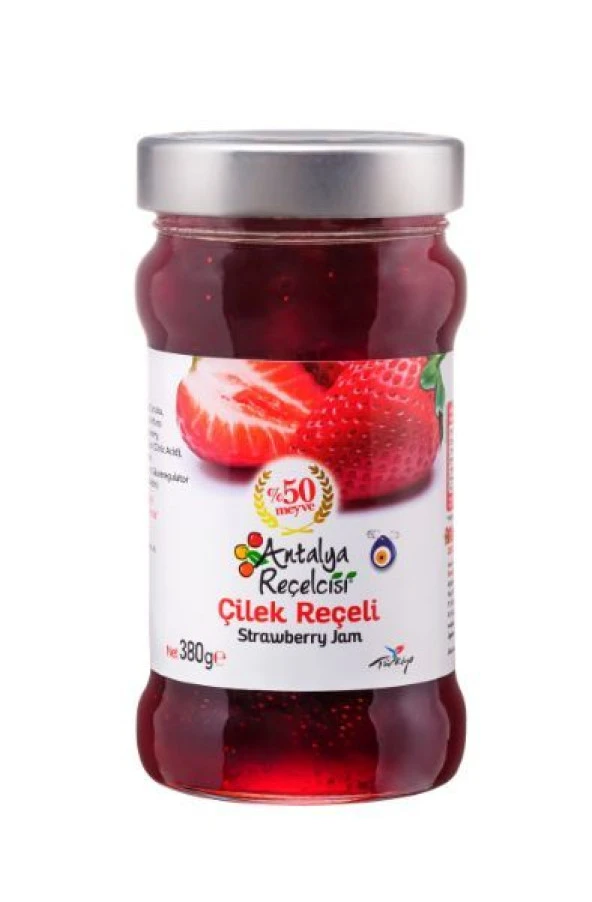 Antalya Reçelcisi Çilek Reçeli 380g Klasik Seri ürün görseli 1