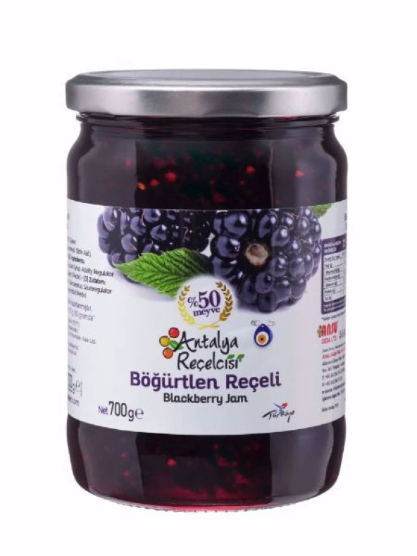 Antalya Reçelcisi Böğürtlen Reçeli 700g Klasik Seri ürün görseli 1