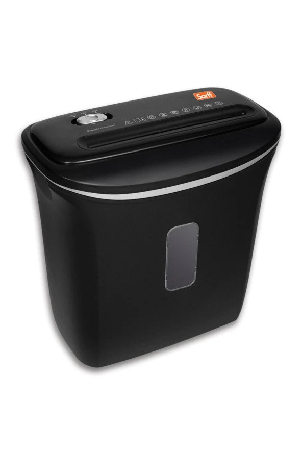 SARFF PS200 Evrak imha Makinesi 6 Sayfa (4x30mm) 12 litre ürün görseli 1