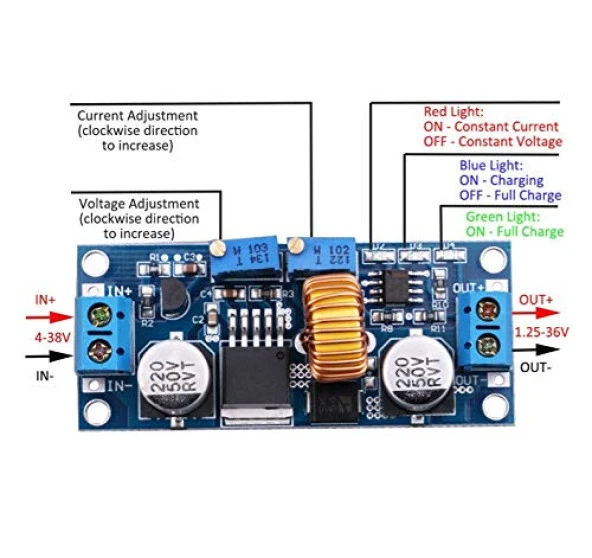 Xl4015 5A Dc-Dc Gerilim Azaltıcı - Resim 4