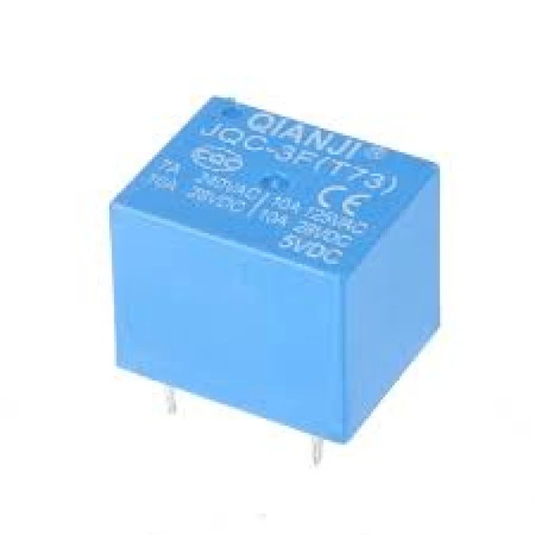 Qıanjı Jqc-3F(T73)-5Vdc 5V 5 Volt Küp Role Kare Röle Tek Kontak ürün görseli 1