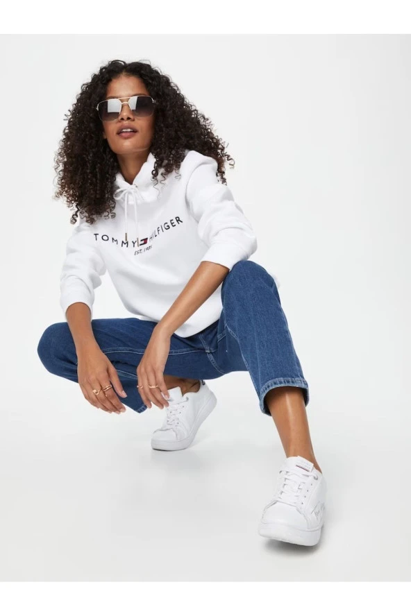 Tommy Hilfiger Kadın Geniş Kalıp Sweatshirt ürün görseli 1