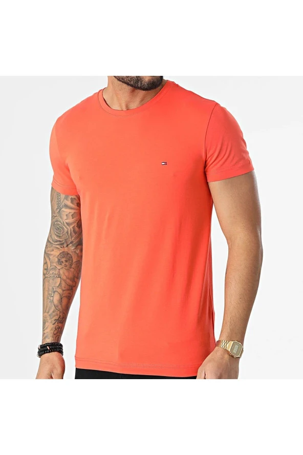 Basic T-shirt Stretch Slım Fıt Tee - Resim 2