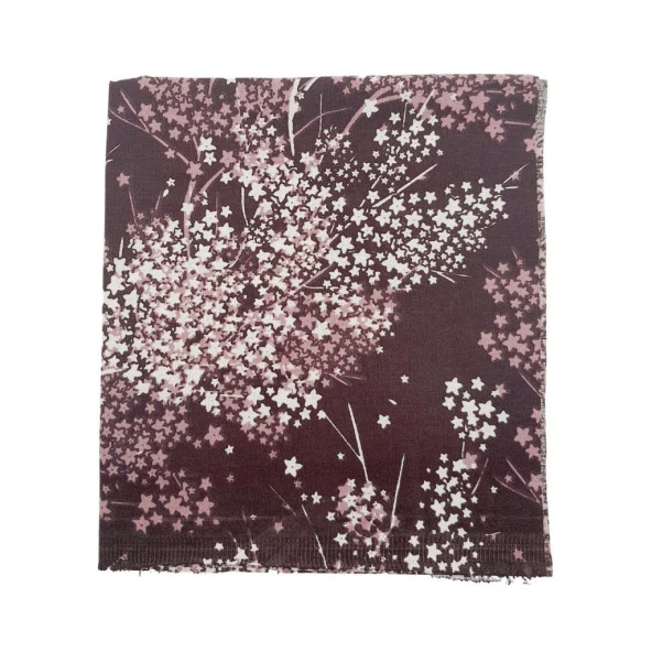 Angel Çanta Aksesuar 80x35 cm Pamuklu Astarlık Kumaş Yıldız Desen Mor Renk No:36 ürün görseli 1