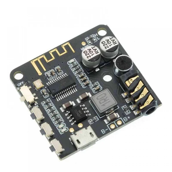 BT5.0 PRO Bluetooth Ses Alıcı Kartı Bluetooth 5.0 MP3 Modülü PRO (Mikrofonlu) ürün görseli 1
