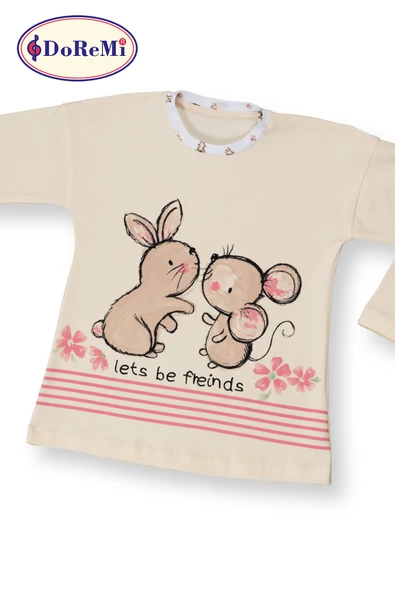DoReMi Kız Çocuk Pijama Takımı - Resim 7