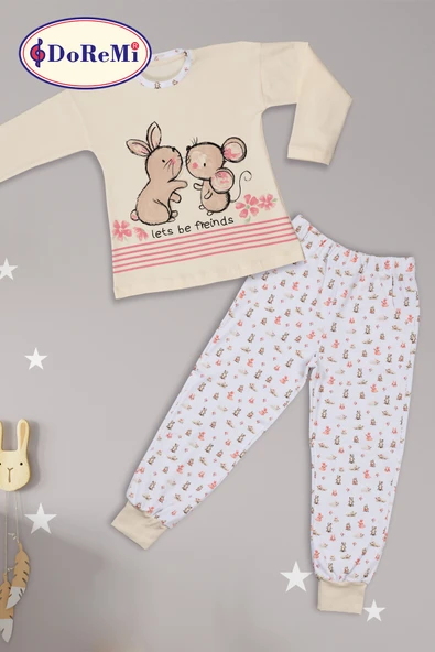 DoReMi Kız Çocuk Pijama Takımı - Resim 6