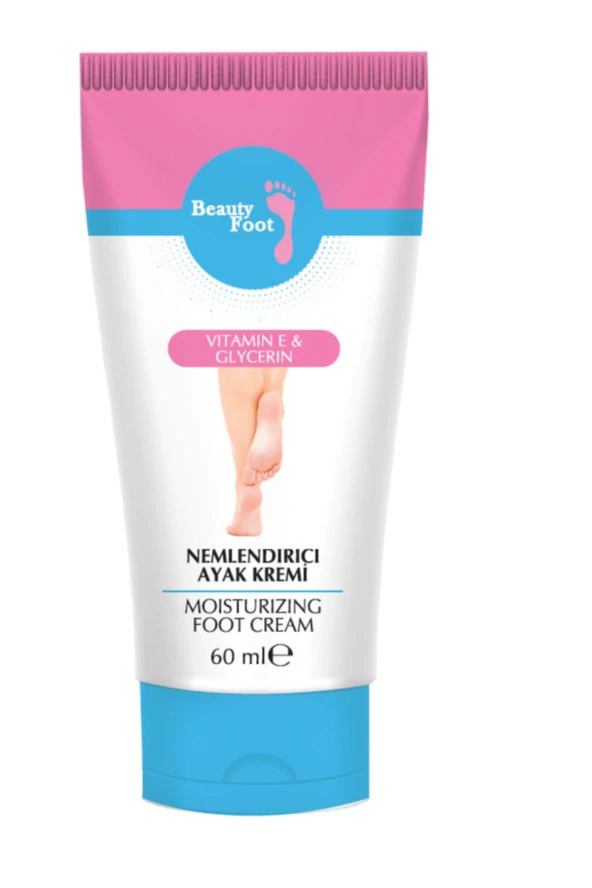 Beauty foot Beauty Face Kuruma Ve Çatlak Önleyici Nemlendirici Ayak Bakım Kremi 60ml ürün görseli 1