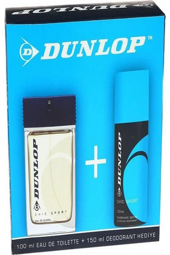DUNLOP Erkek Klasik Mavi Edt 100 Ml + 150 Ml Deodorant Parfüm Seti 8690587202908 ürün görseli 1