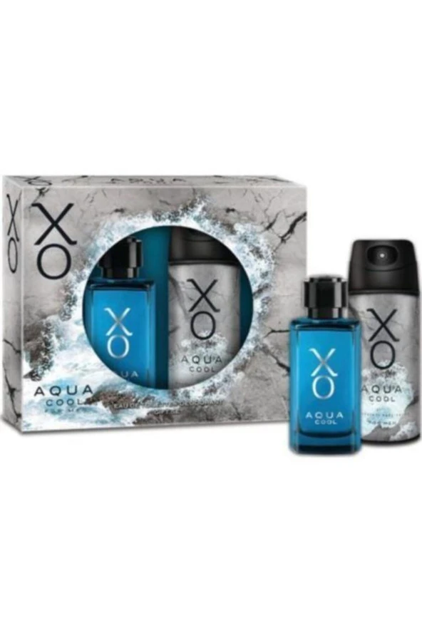 Xo Aqua Cool Edt 100 ml Erkek Parfüm Seti KRC0175 ürün görseli 1