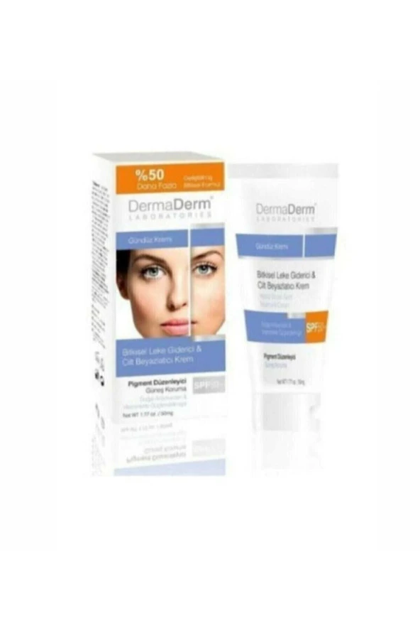 DermaDerm Leke Giderici & Cilt Beyazlatıcı Bitkisel Krem Gündüz Kremi 100 G ürün görseli 1