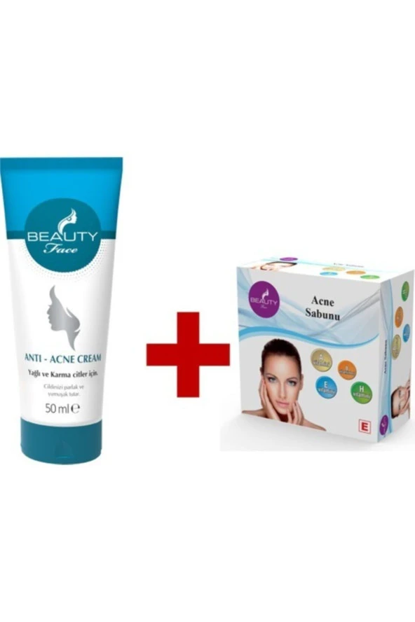 Beauty Face Anti Akne Ve Sivilce Kremi 50 Ml+ Acne Sabun 30 Gr ürün görseli 1