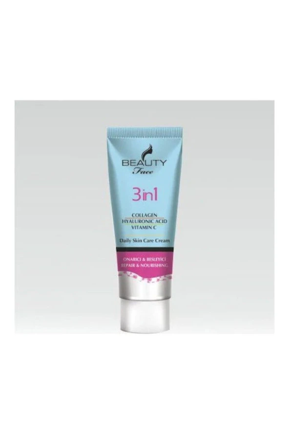 Beauty 3 In 1 Collagen Hyaluronic Acid Vitamin C Daily Skin Care Cream ürün görseli 1