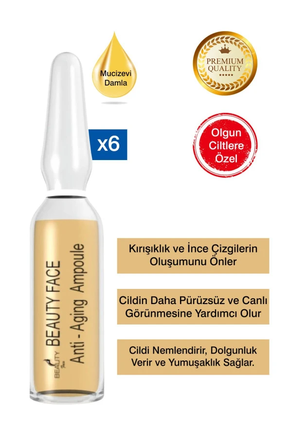 Beauty Collection Beauty Face Anti Aging Ampul X6 ürün görseli 1