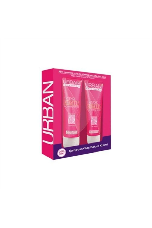 Urban Care Intense Keratin Şampuan 250 ml & Saç Kremi 250 ml 8680690701221 ürün görseli 1