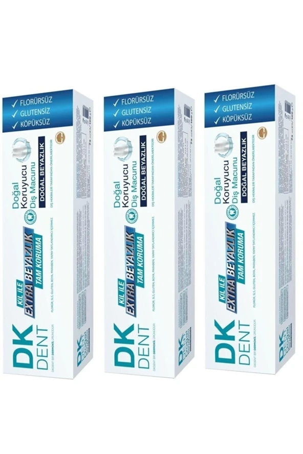 Dermokil Dk Dent Klasik Diş Macunu 75ml X3 ürün görseli 1
