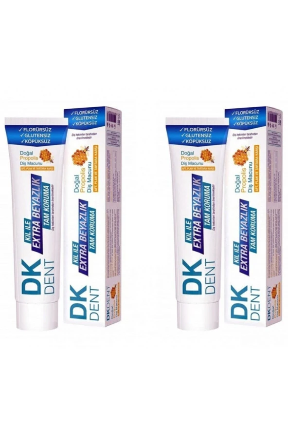Dermokil Dk Dent Doğal Propolis Diş Macunu 75 Ml 2 Adet ürün görseli 1