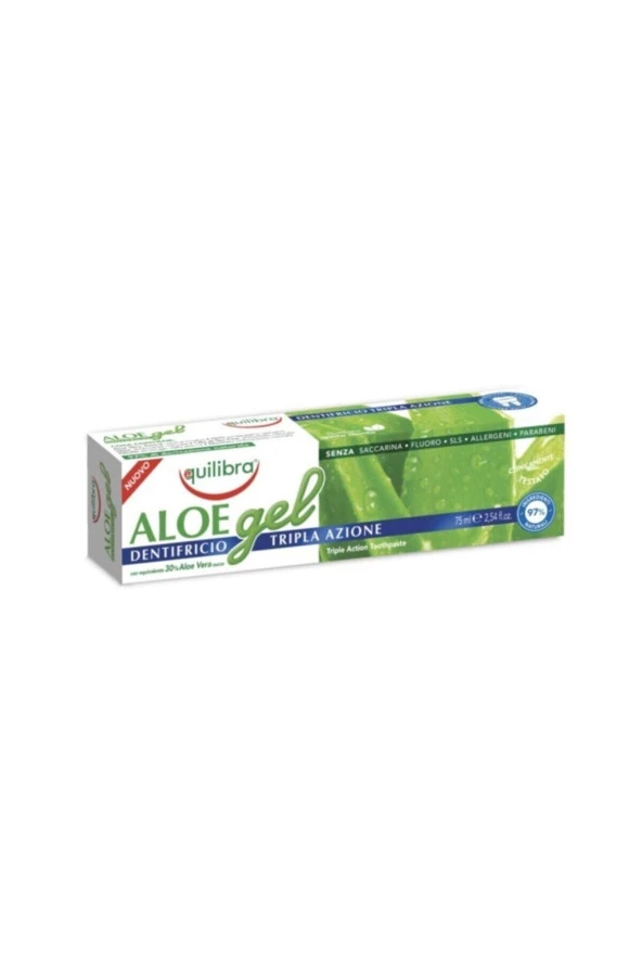 Equilibra Aloe Vera 3 Etkili Diş Macunu 75 Ml Toothpaste Trıple Actıon ürün görseli 1