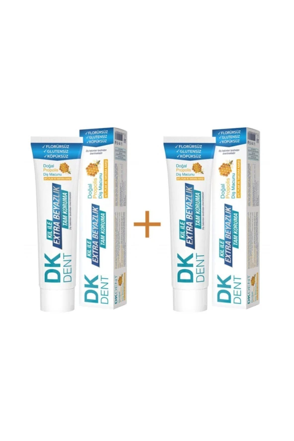 Dermokil Dk Dent Doğal Propolis Diş Macunu 75 Ml X 2 Adet ürün görseli 1