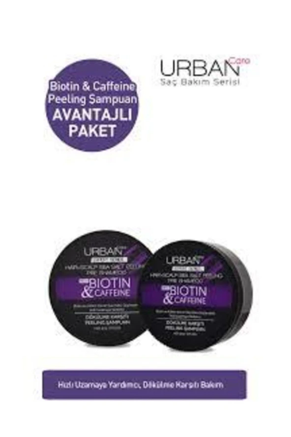 Urban Care Expert Biotin&caffeine Peeling Şampuan+peeling Şampuan 2'li Set ürün görseli 1