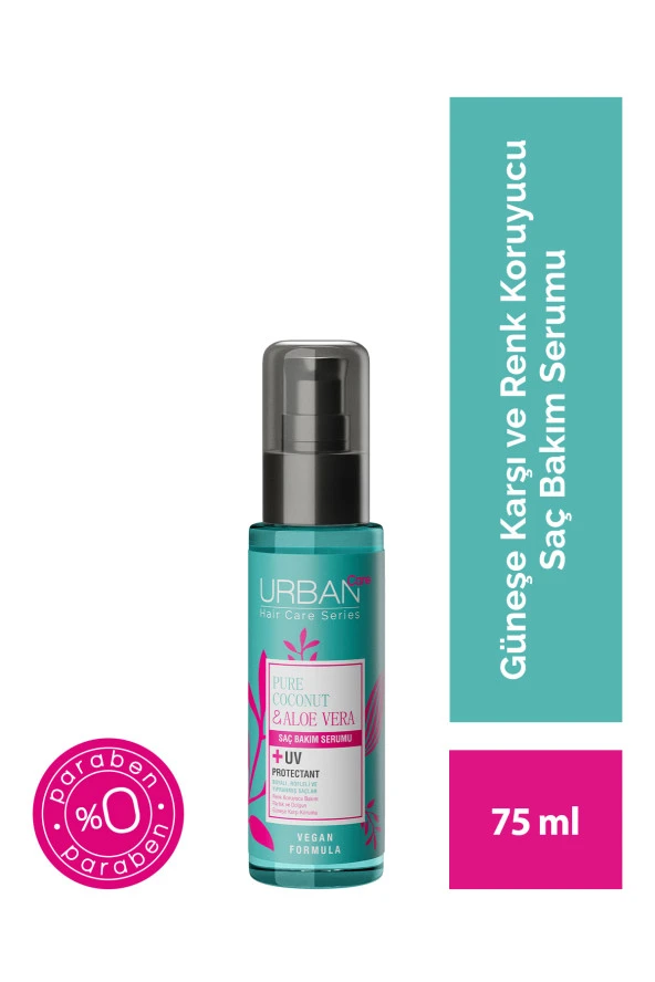 Urban Care Pure Coconut&aloe Vera Boyalı Saçlar Özel Renk Koruyucu Saç Bakım Serumu-vegan-75ml ürün görseli 1