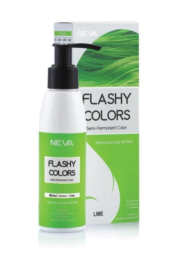 Flashy Colors Yarı Kalıcı Saç Boyası Yeşil Misket Limonu 100 ml 8698636612814 ürün görseli 1
