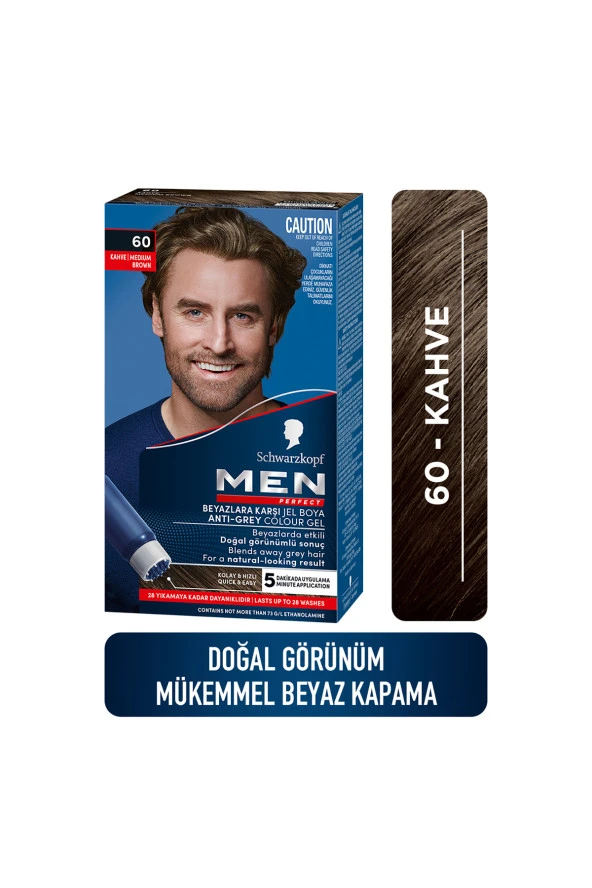 Men Perfect Saç Boyası 60 - Kahve ürün görseli 1