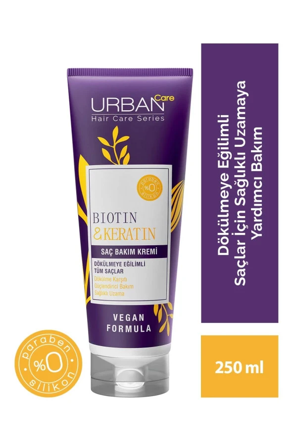 Urban Care Biotin & Keratin Saç Bakım Kremi 250ml ürün görseli 1