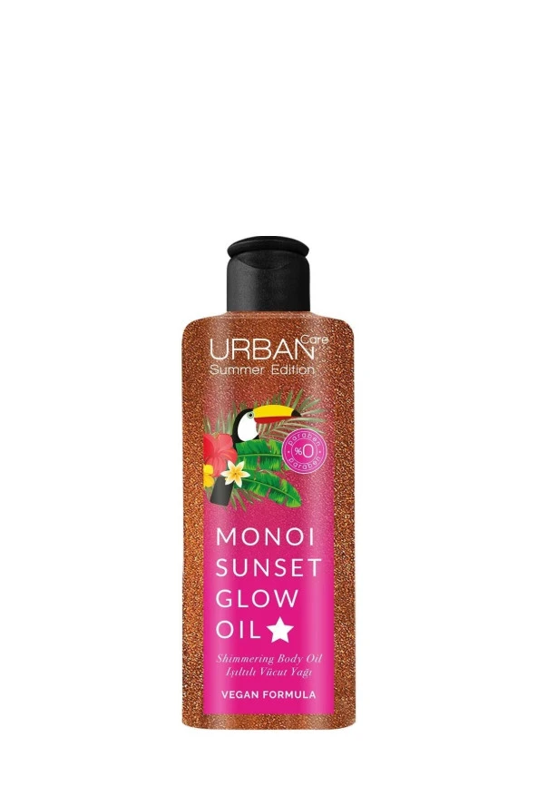 Urban Care Summer Body-Monoi Yağı İçeren,Bronz Görünüm Veren Işıltılı Vücut Yağı-Vegan-150ML ürün görseli 1