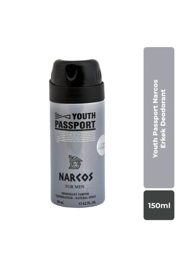 Youth Passport Deodorant 150ml Erkek Narcos ürün görseli 1