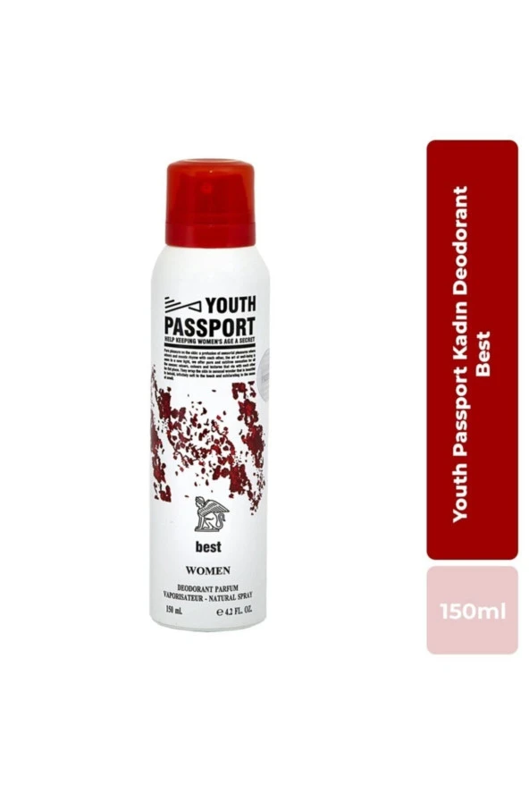 Youth Passport Best Kadın Sprey Deodorant 150 Ml ürün görseli 1