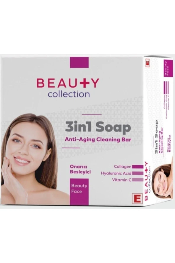 Beauty Collection Kolajen Hyalüronik Asit Vitamin C 3in1 Anti-aging Sabun 90gr ürün görseli 1
