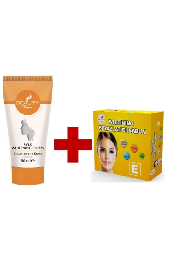 Beauty Face Beyazlaştırıcı Krem 60ml + Beyazlaştırıcı Sabun 90gr. ürün görseli 1