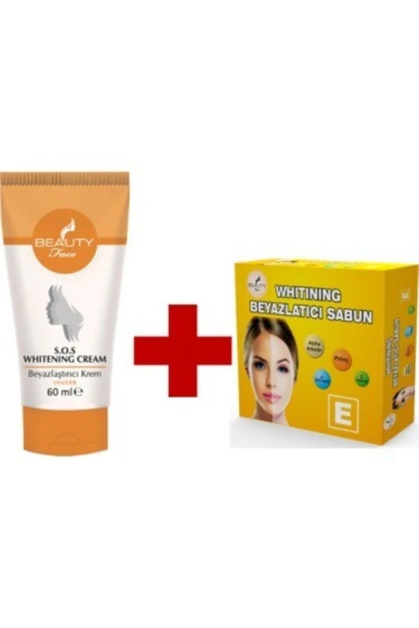 Beauty Face Whıtenıng Cream 60 ml + Whıtenıng Sabun 90 gr ürün görseli 1
