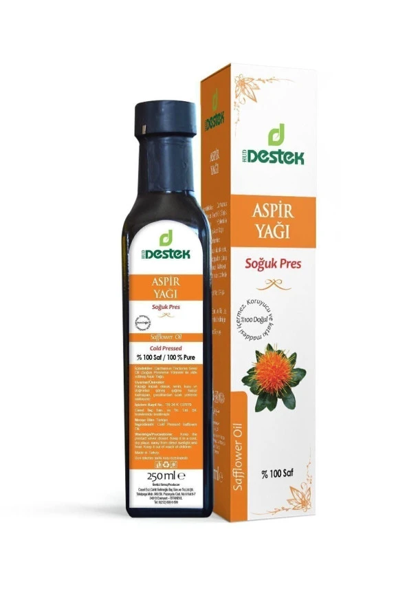 Destek Aspir Yağı (Soğuk Pres) 250 ml ürün görseli 1