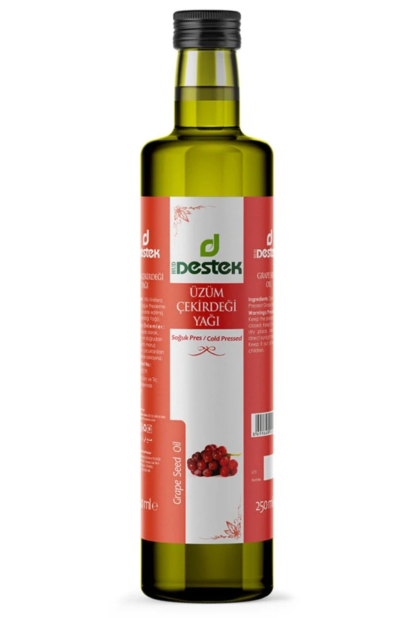Destek Üzüm Çekirdeği Yağı (soğuk Pres) 250 Ml ürün görseli 1