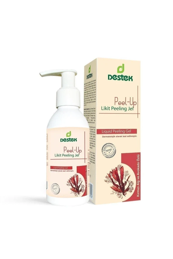 Destek Likit Peeling Jel 150 ml (KIRMIZI YOSUN ÖZLÜ) ürün görseli 1