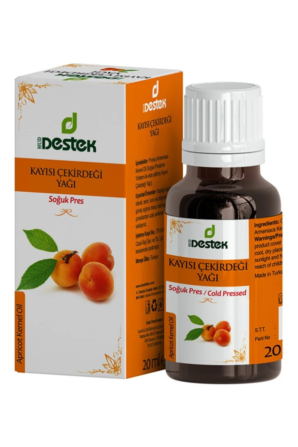 Destek Kayısı Çekirdeği Yağı (SOĞUK PRES) 20 ml ürün görseli 1