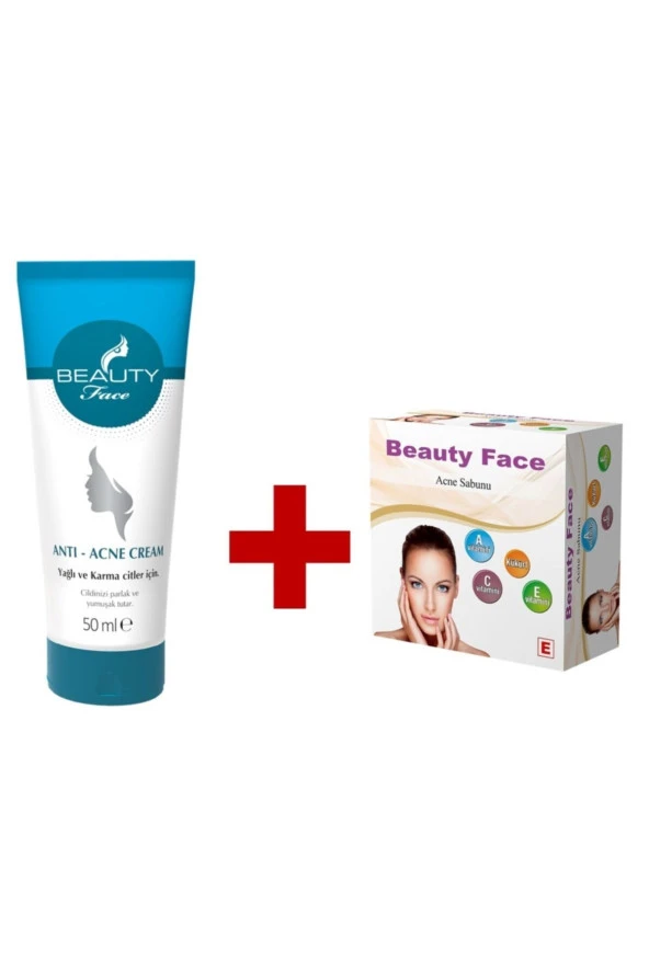 Beauty Face Akne Kremi Ve Akne Sabunu Bakım Seti ürün görseli 1