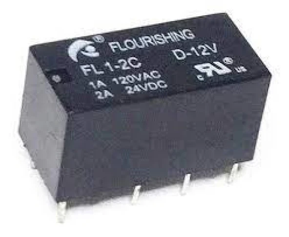 12V 2A Çift Kontak Telekom Röle Fl1-2C-D-12V Flourıshıng ürün görseli 1