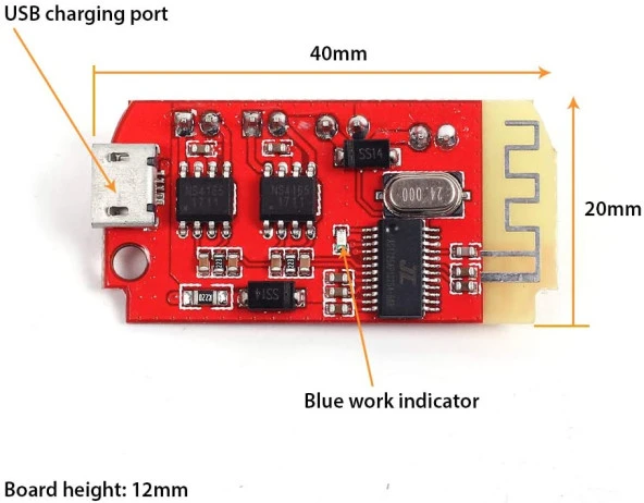 Dw-Ct14 2X5W Bluetooth Amplifikatör Kartı - Resim 4